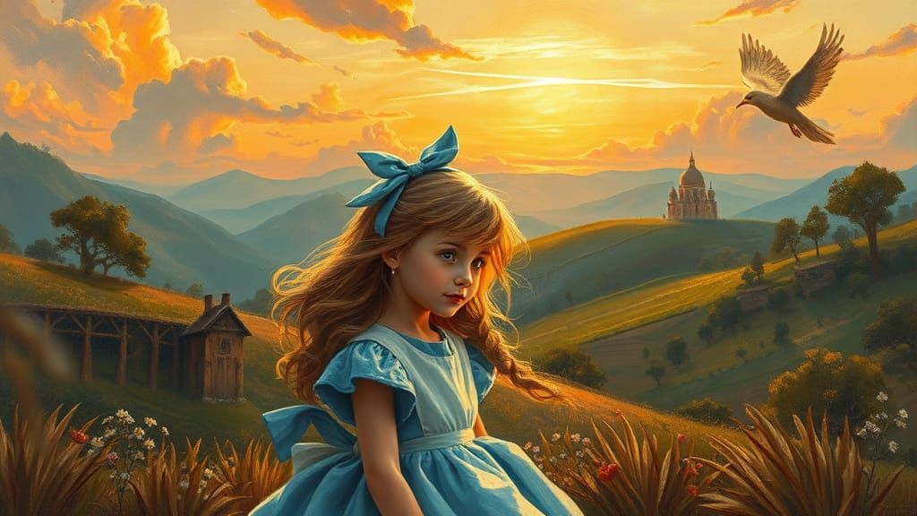 Alice in Wonderland in Renaissance Dreamscape