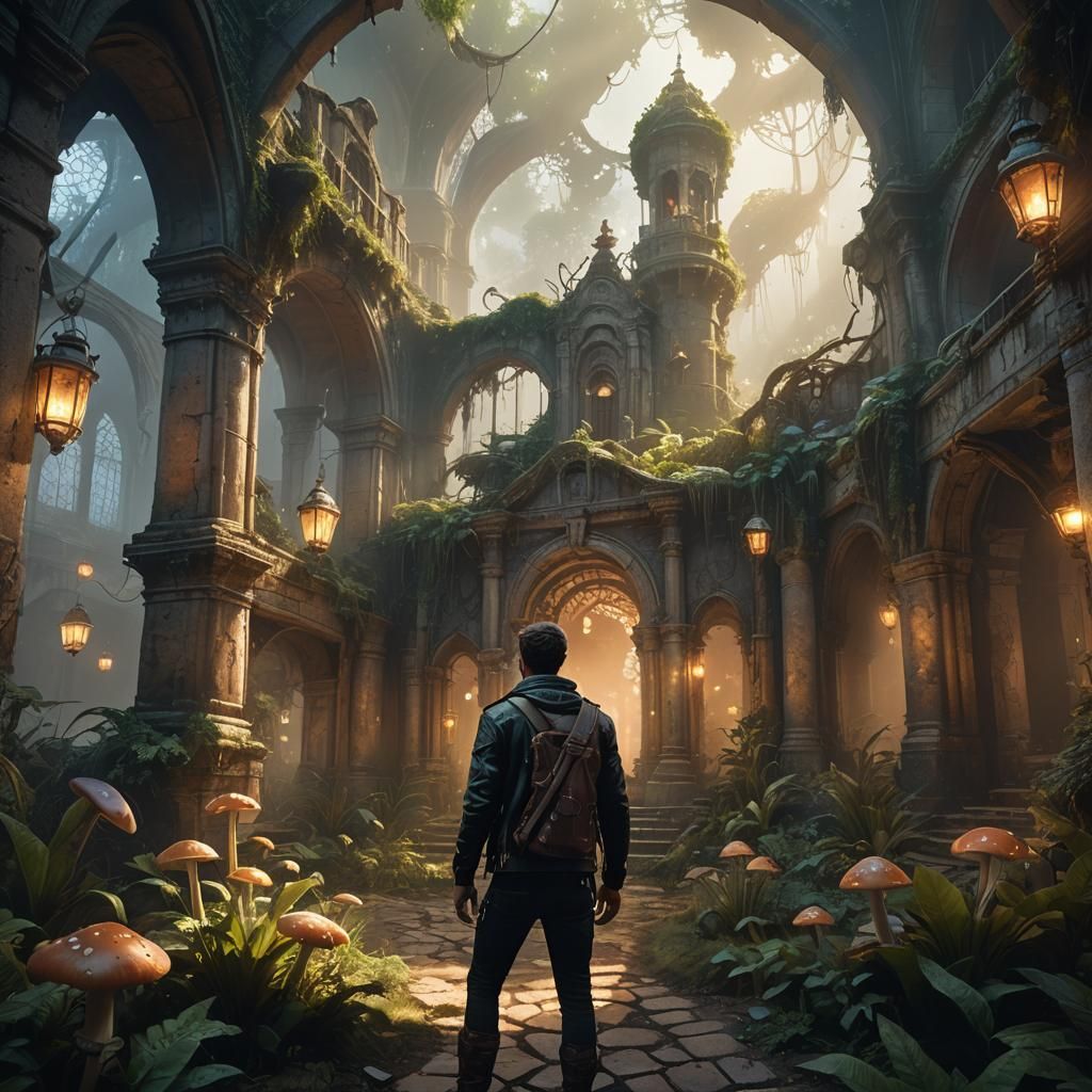 Dream Realm Traveler in Fantasy Art Style