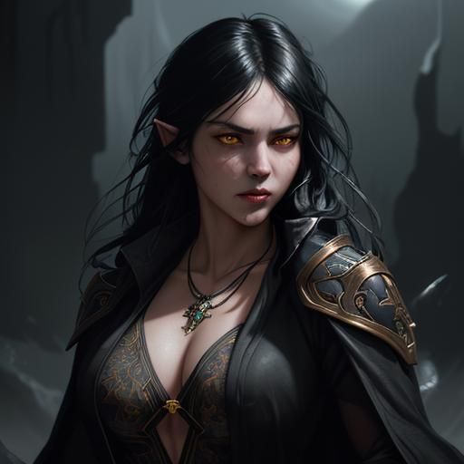 Oni Rogue Portrait in Hyperrealistic Style