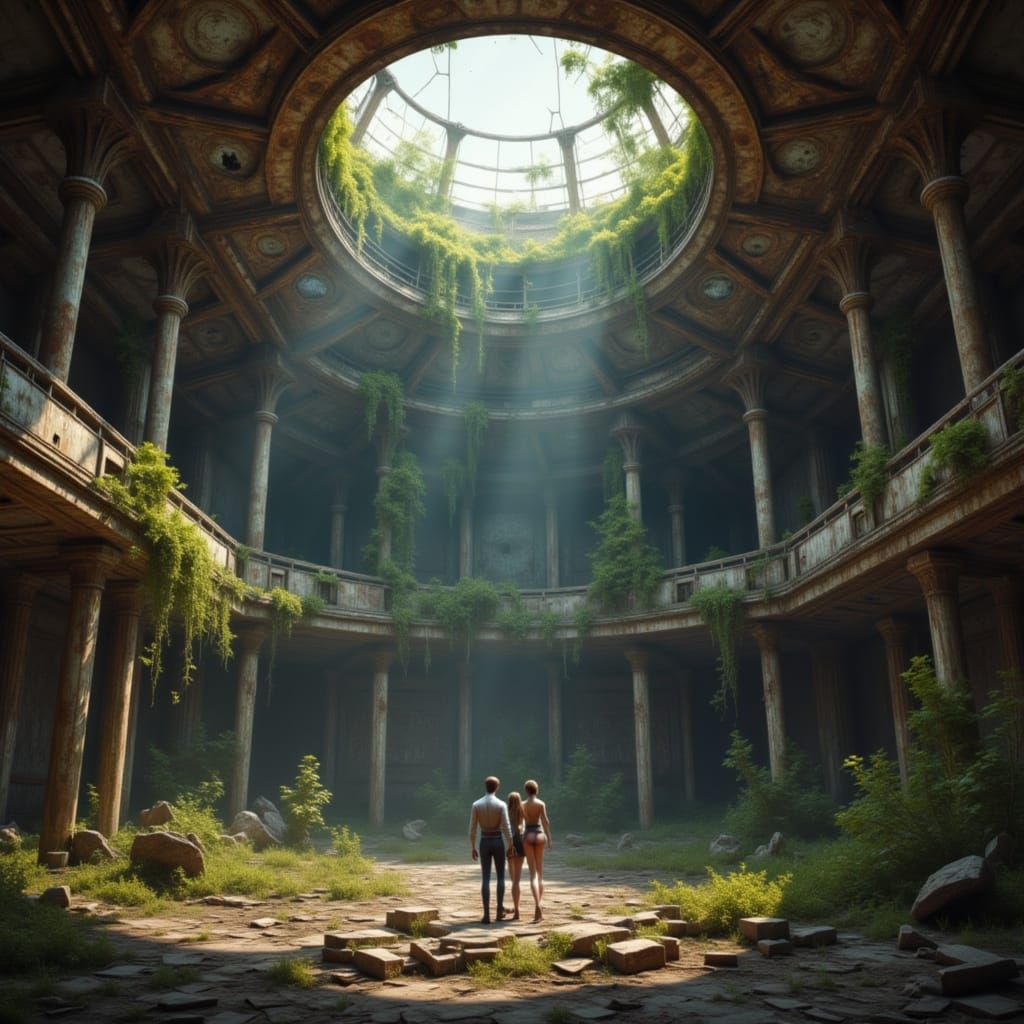 Overgrown Art Deco Theater, Nature Reclaims Grandeur