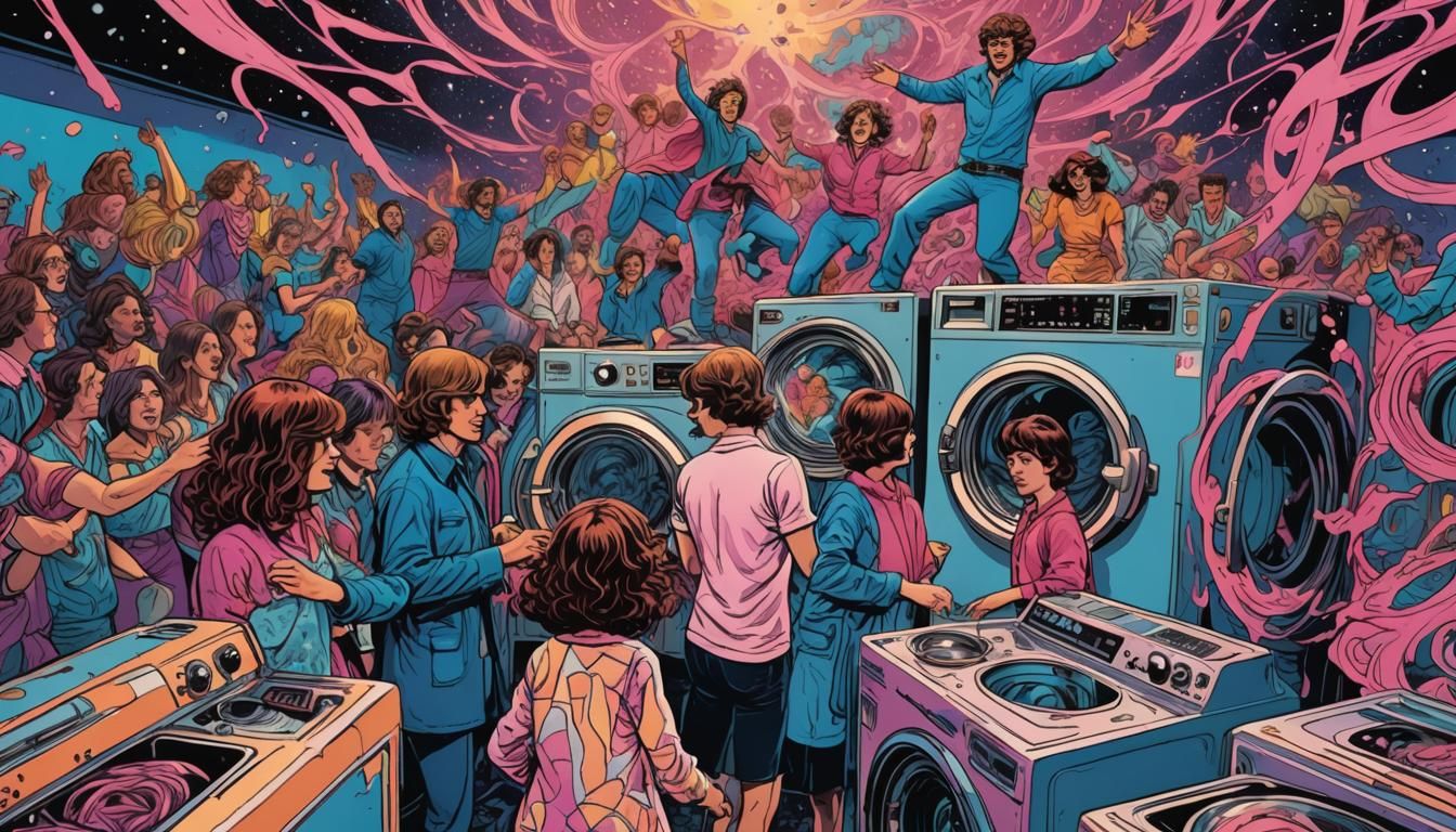 Psychedelic Cinema: Laundry Day Dreamscape in Comic Art