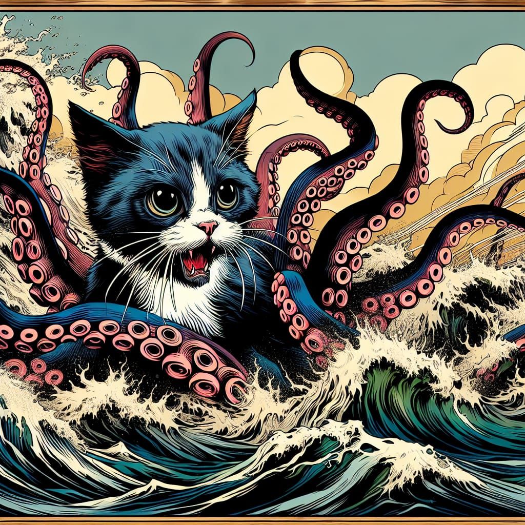 Kraken Kitten Emerges from Turbulent Waters in Comic Book St...