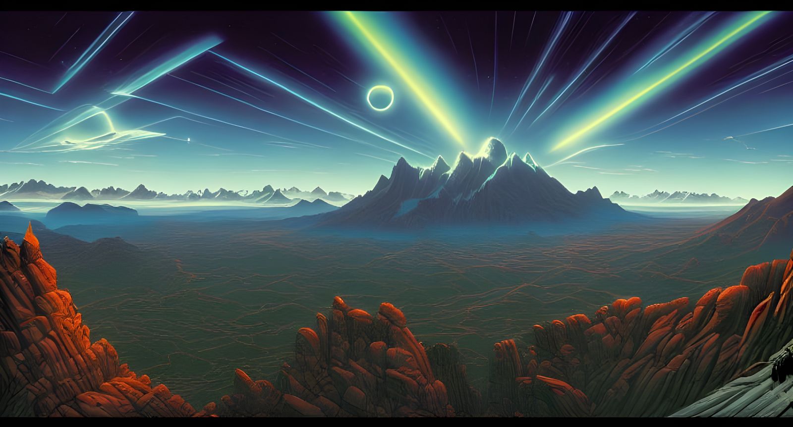 Comic Book Art: Light and Darkness Vista