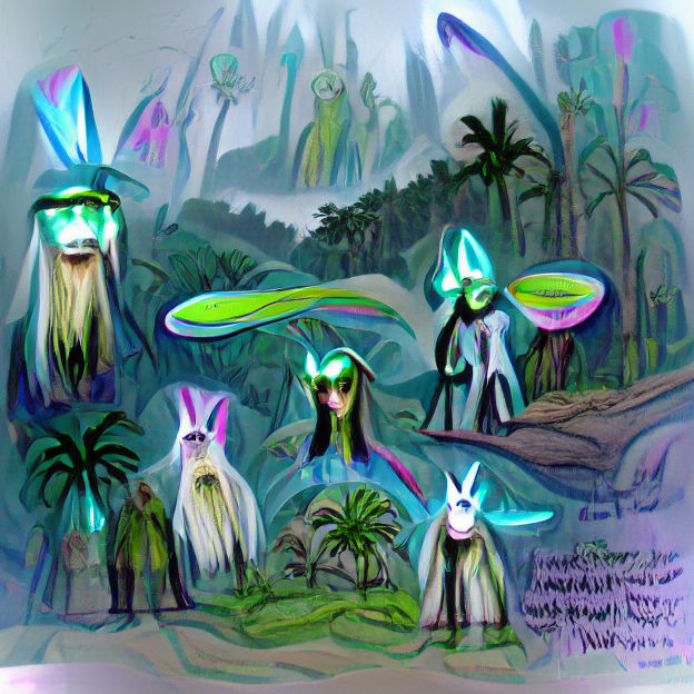 Alien Wizard Beings on Jungle Planet