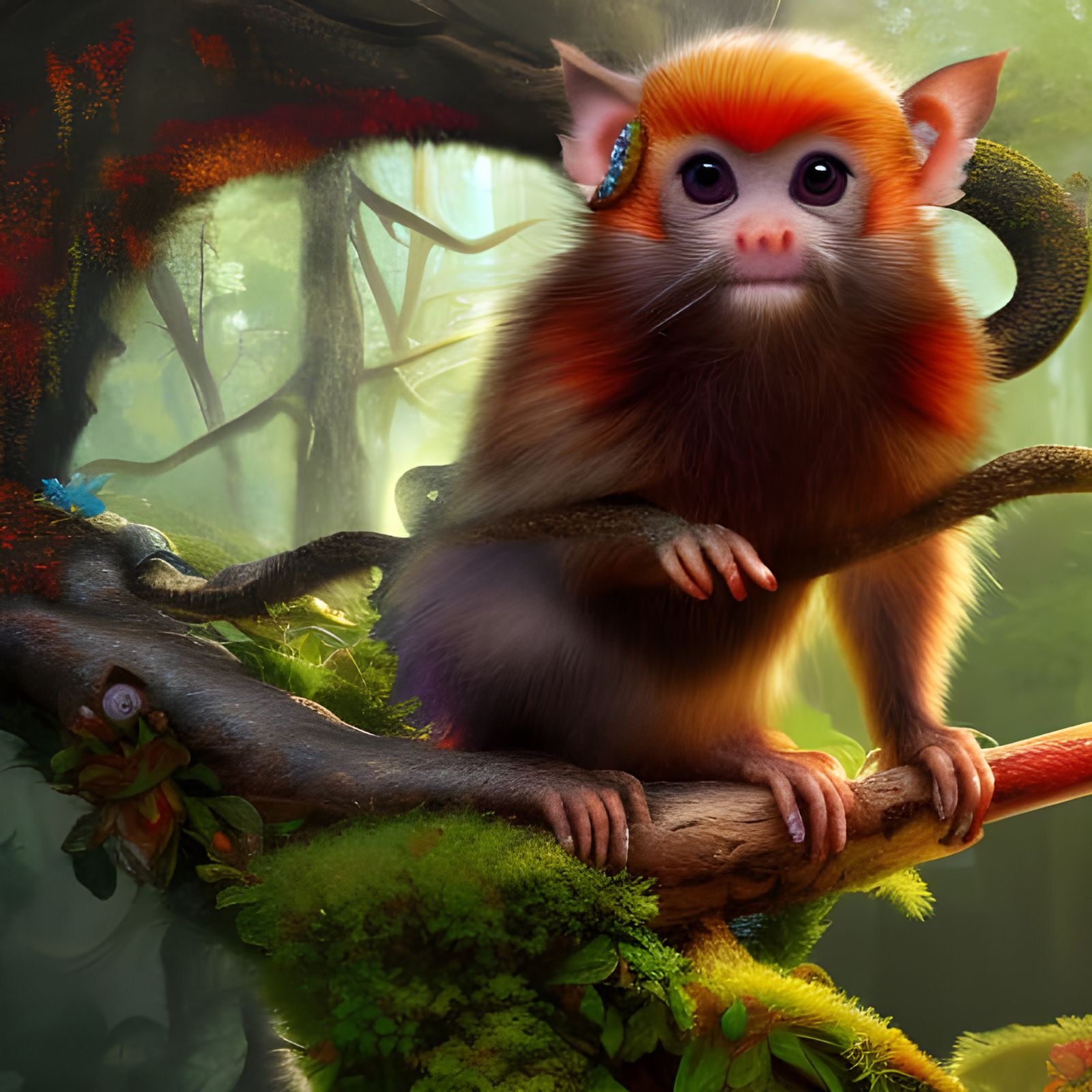 Mara Pudu in a Vibrant Fantasy Wonderland