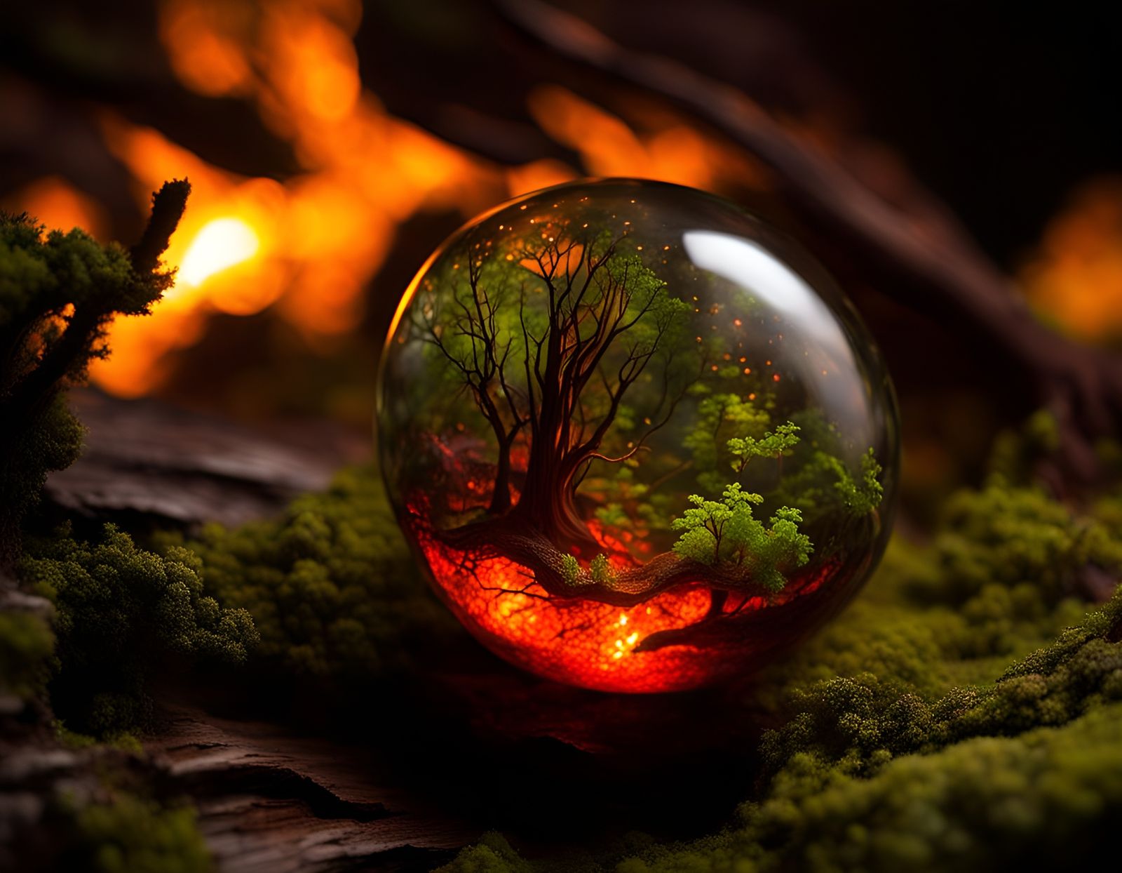 Molten Matteglass Agate Landscape