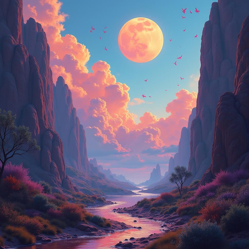 Fantasy Twitch Banner in Dystopian Digital Art Style