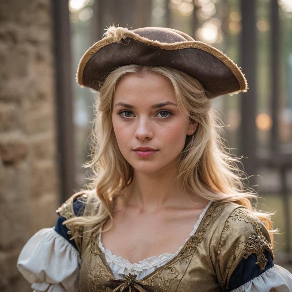Blonde Musketeer Portrait in Natural Lighting