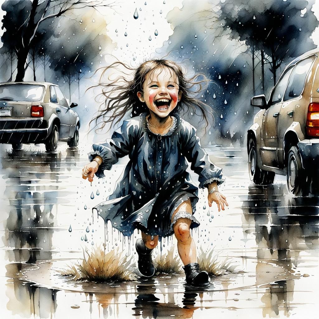 Playing in the rain 06