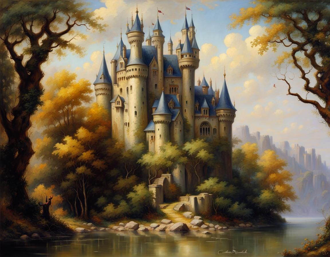 Castle high in the trees