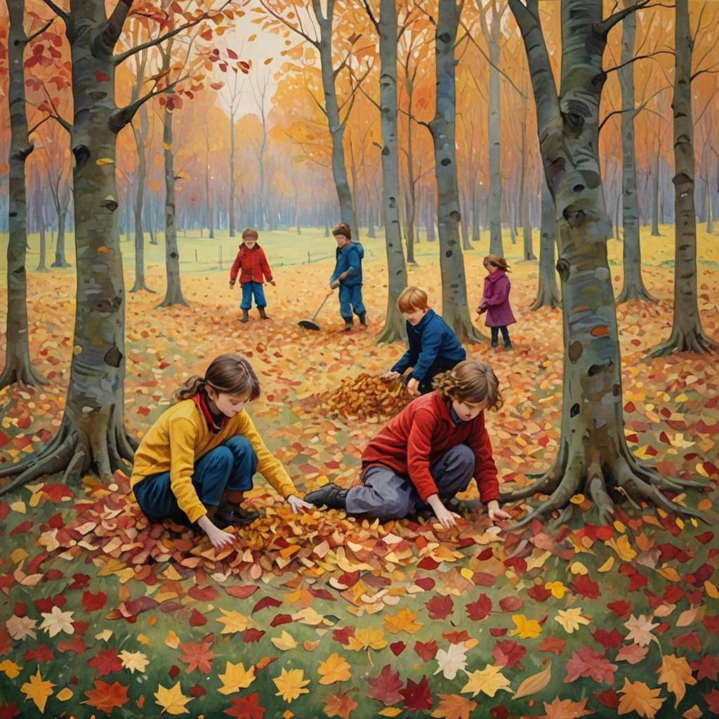 Autumn Impressionist Masterpiece in Glasgow Style