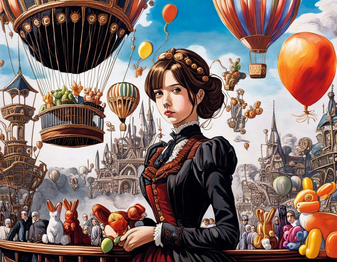 Ballpoint pen - Balloons! Balloons Animals Here! - Victorian...