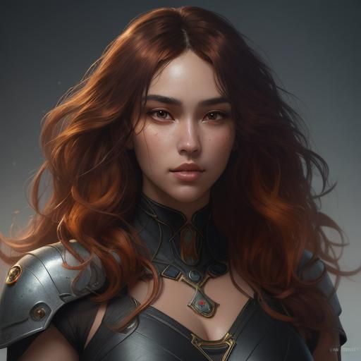 Desert Portrait of a Young Woman in Hyperdetailed Style