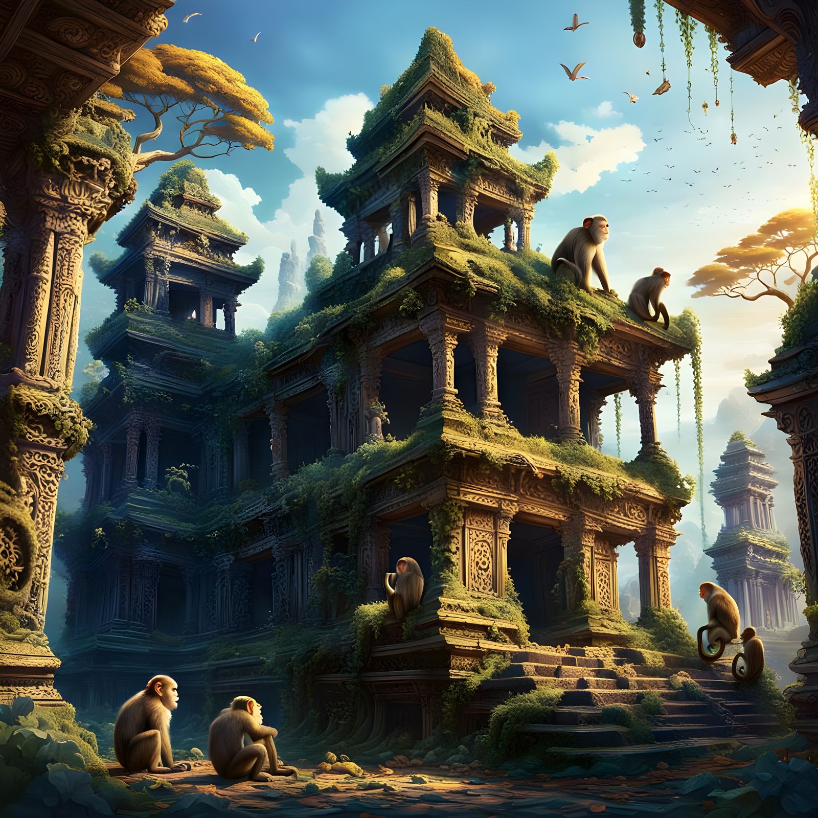 Fantastical Jungle Temple Realm