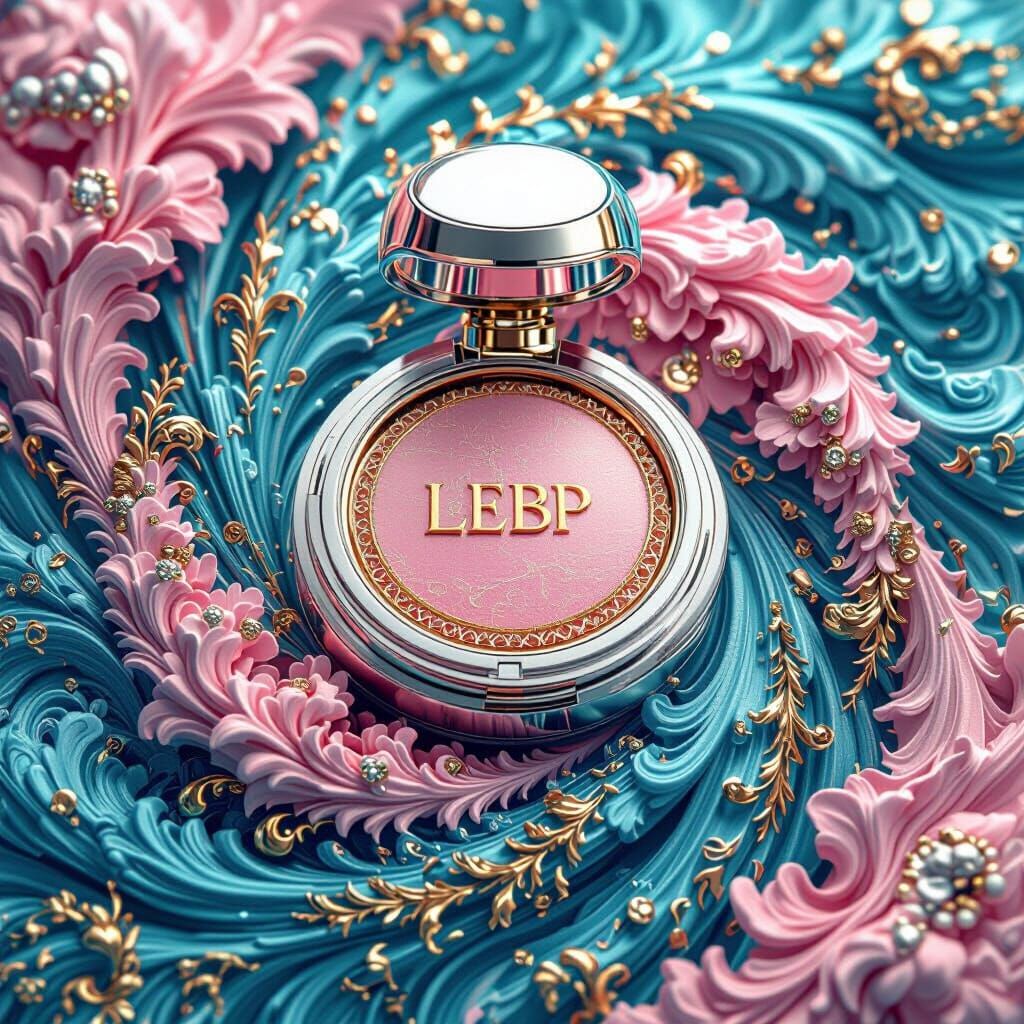 Luxe Essentials Logo: Silver and Gold Fantasy Art