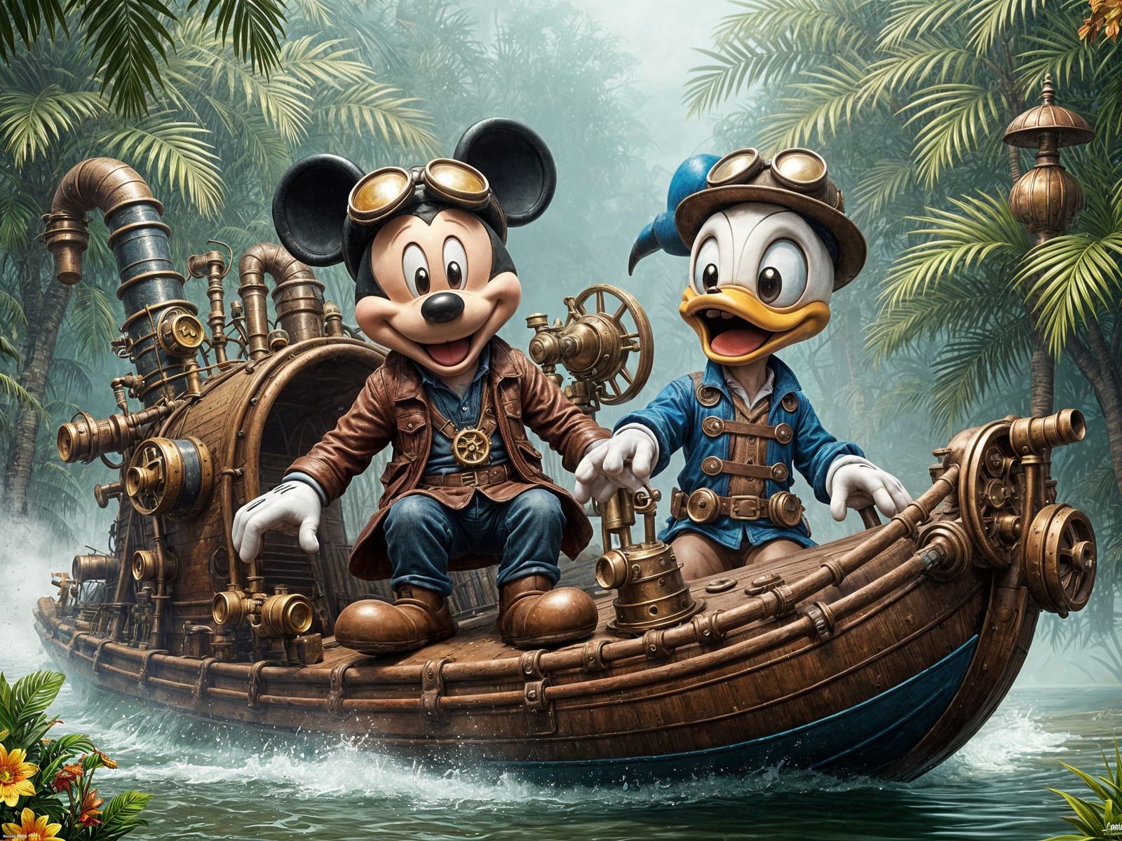 Mickey and Donald's Steampunk Adventure on the Amazon