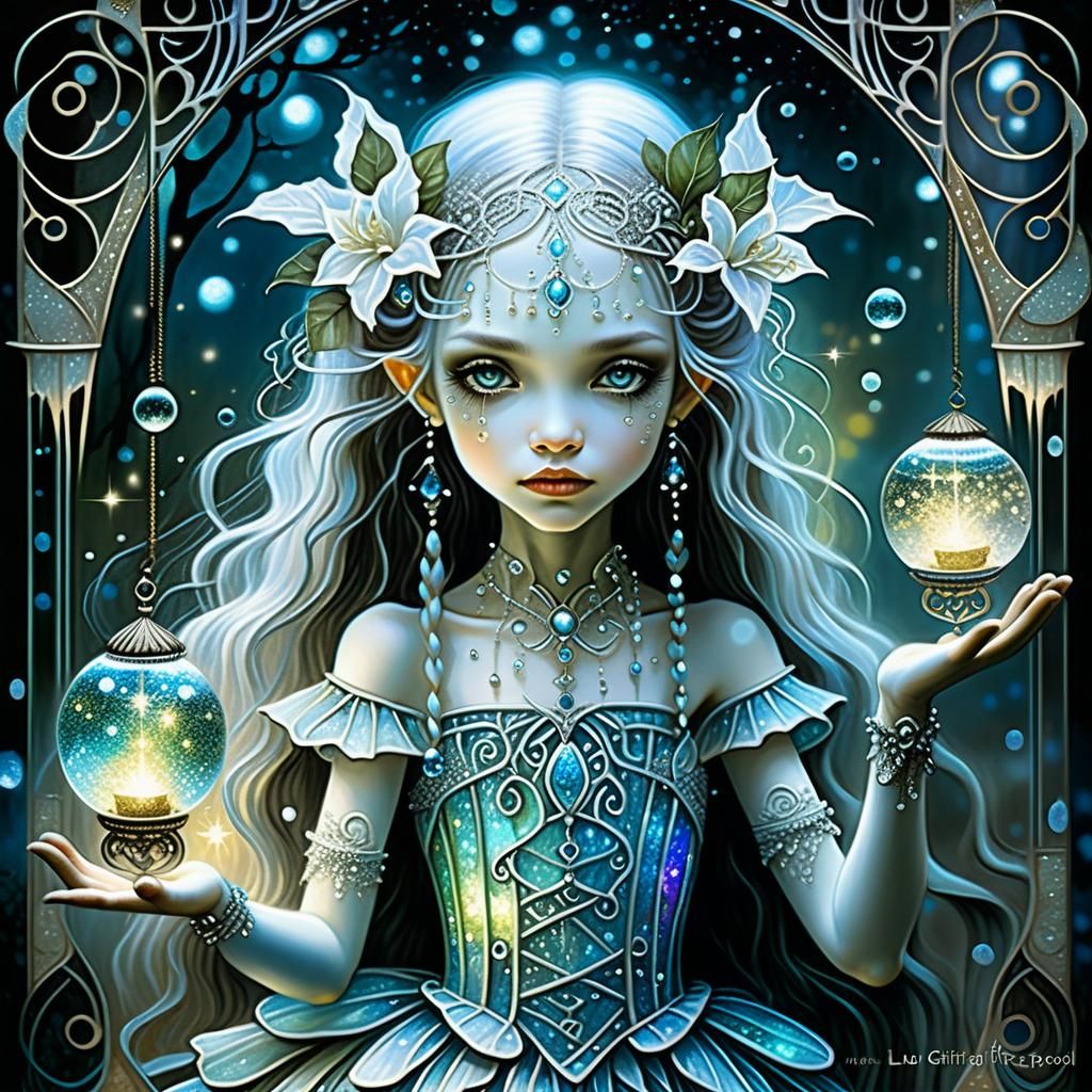 Ethereal Magical Being in Digital Art Style