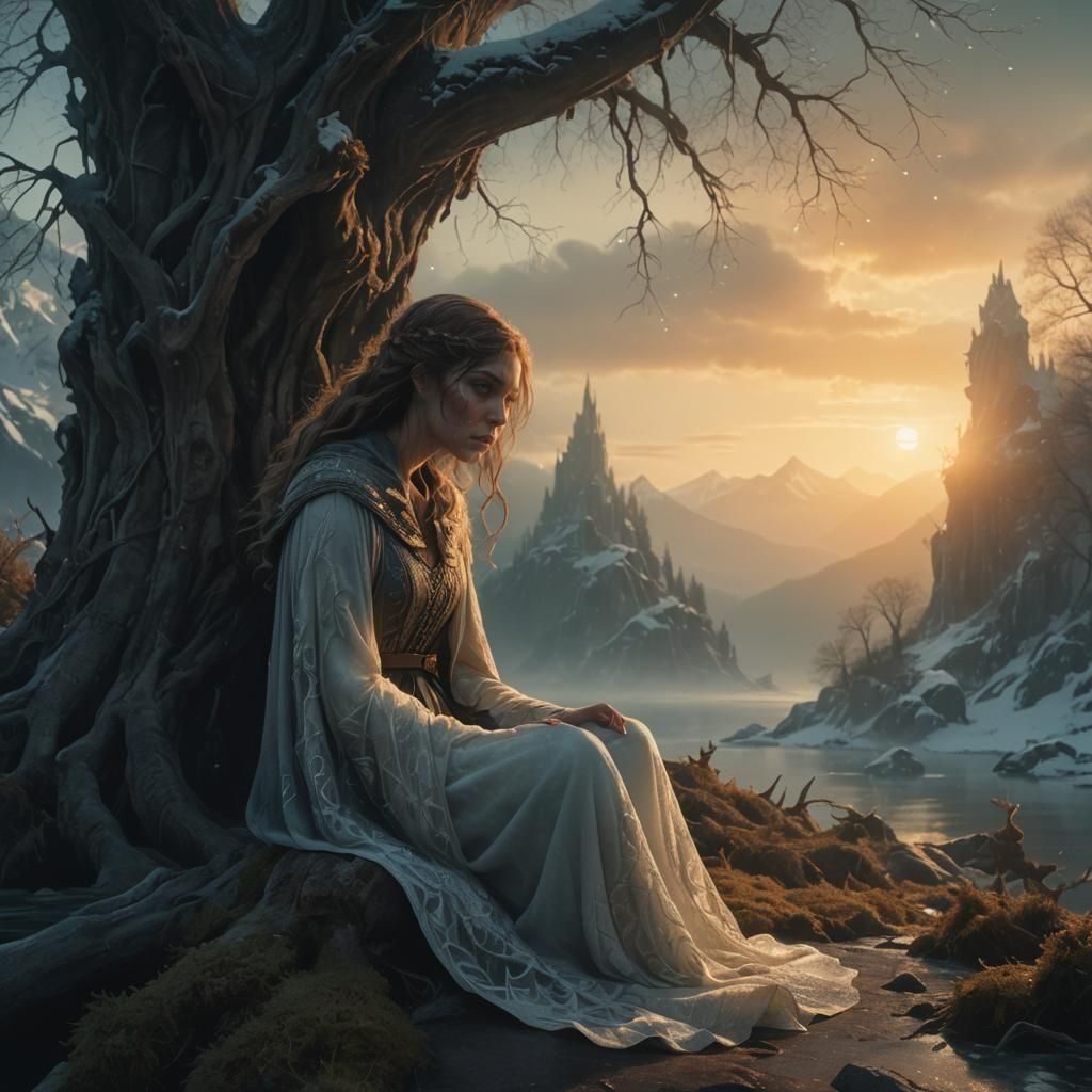 Fantastical Matte Painting with Intricate Details