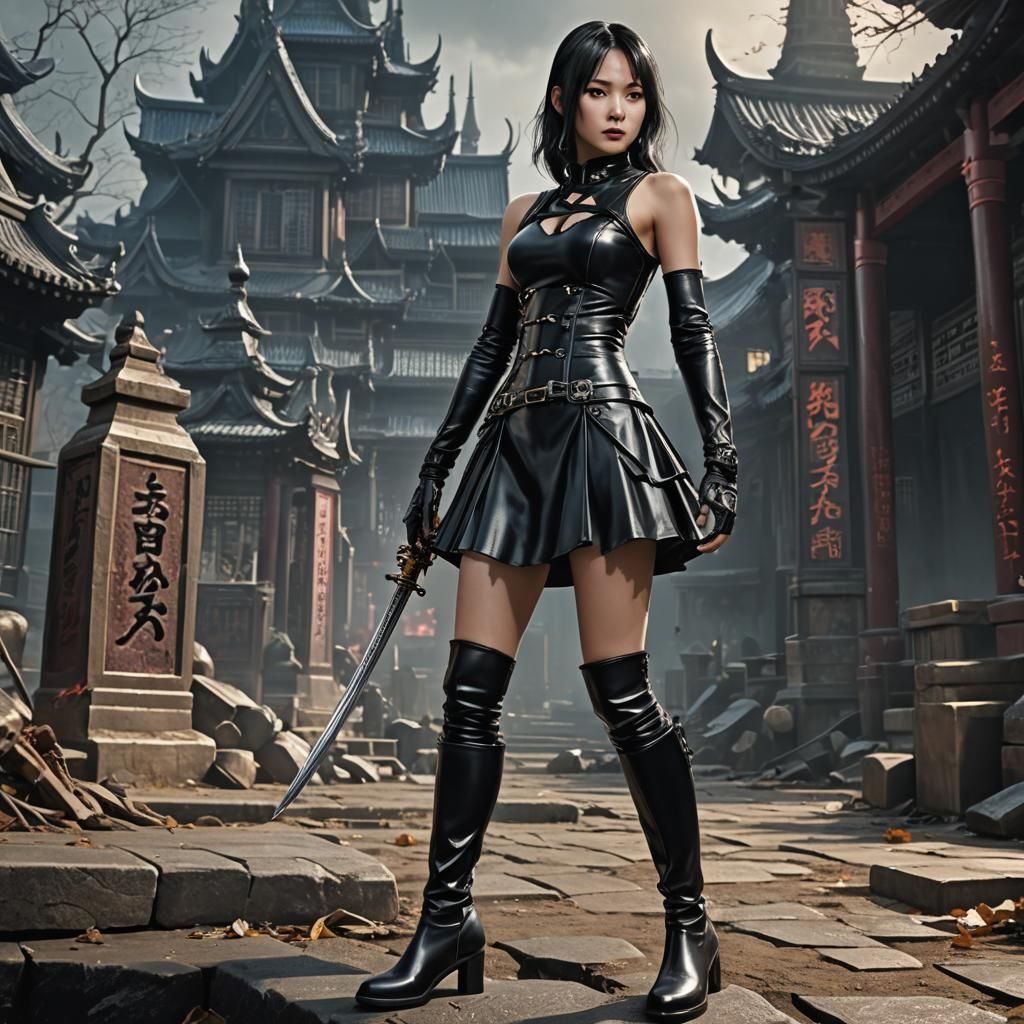 Masami Nagasawa as Goth on Magazine Cover