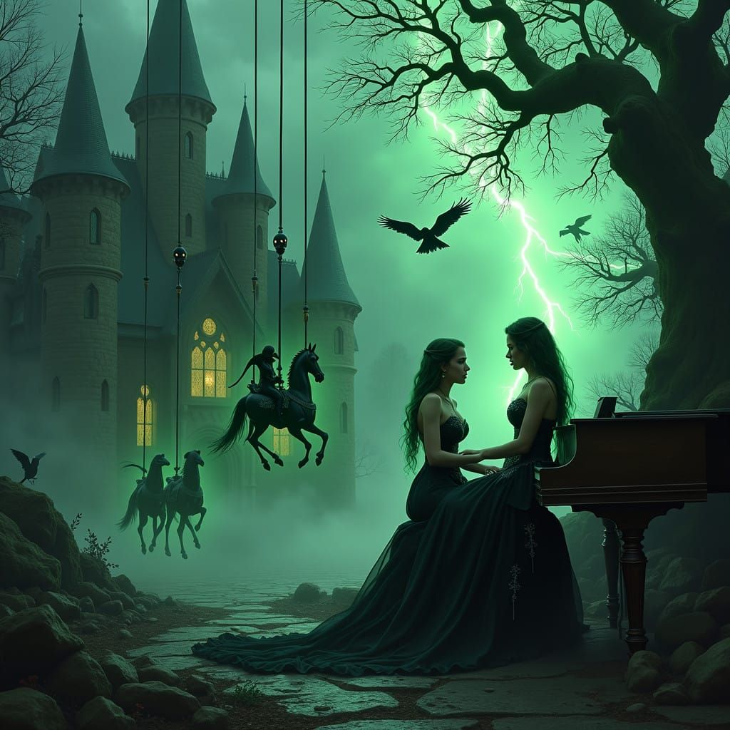 Dark Witch's Manor in Mysterious, Gothic Style