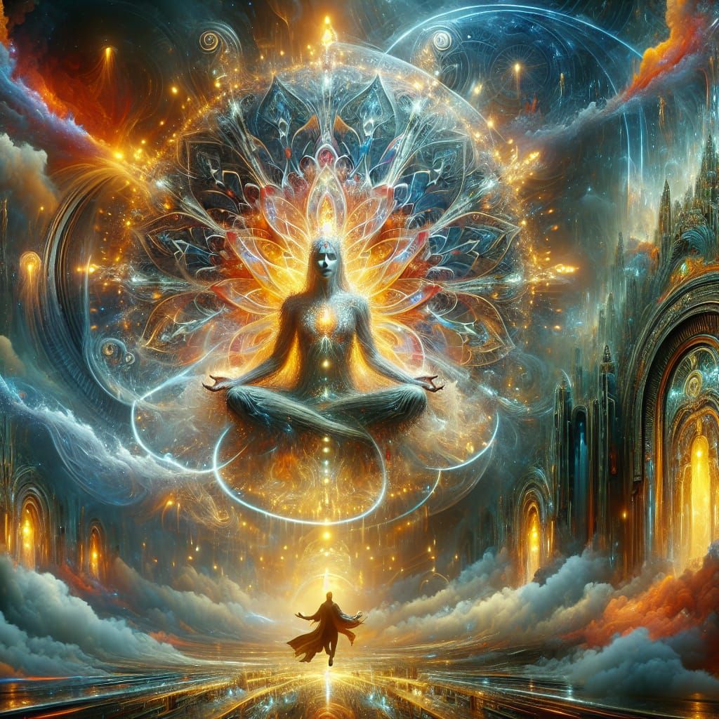 Epic Spiritual Awakening in Digital Matte Painting