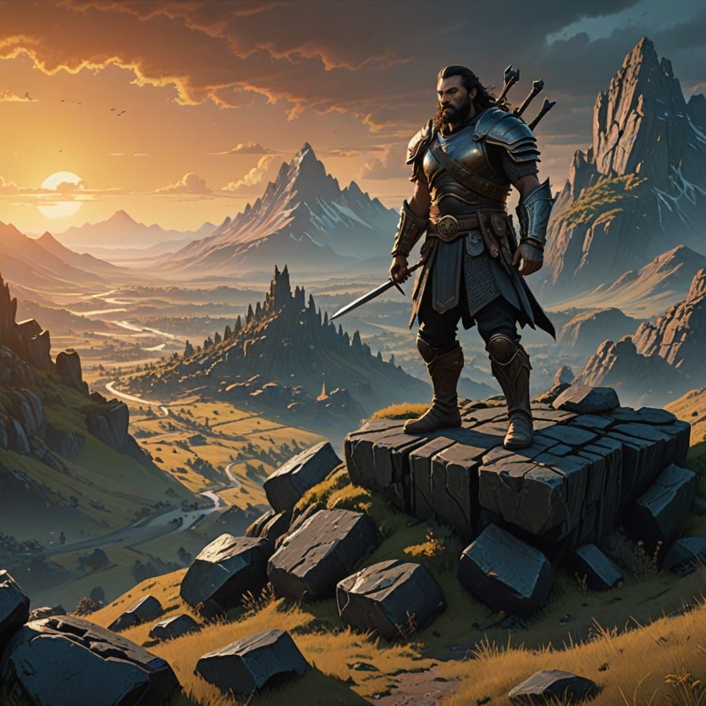 Mighty Khal Drogo Surveys His Dothraki Horde in Epic Sunset ...