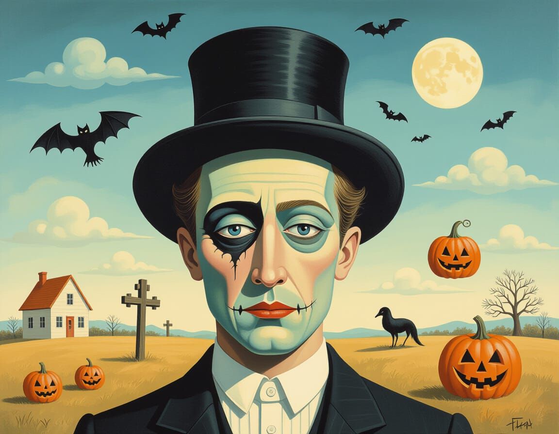 Absurdist Surrealism: A Halloween Dreamscape