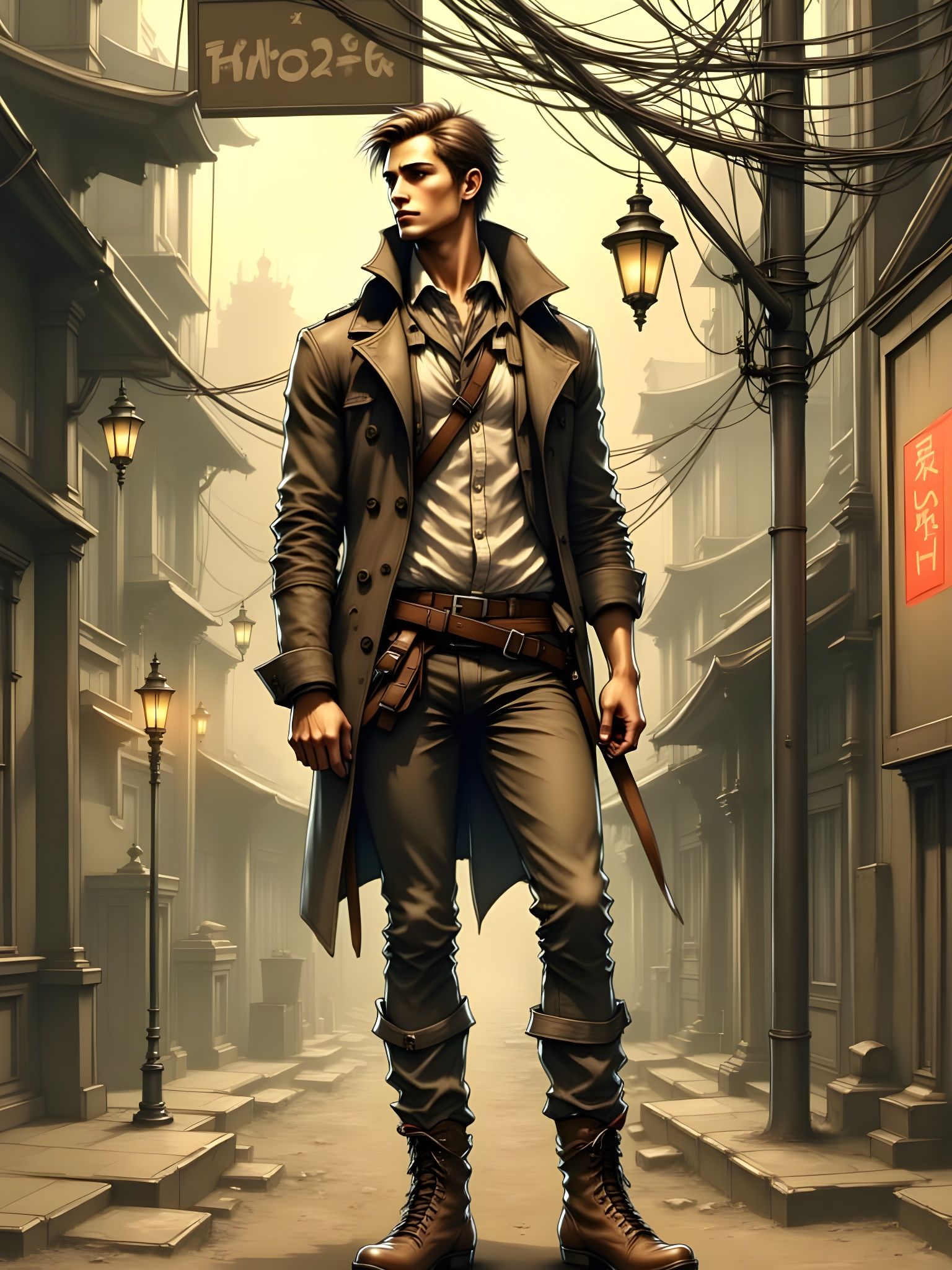 James Sunderland as a Handsome Anime Jock in the Fog