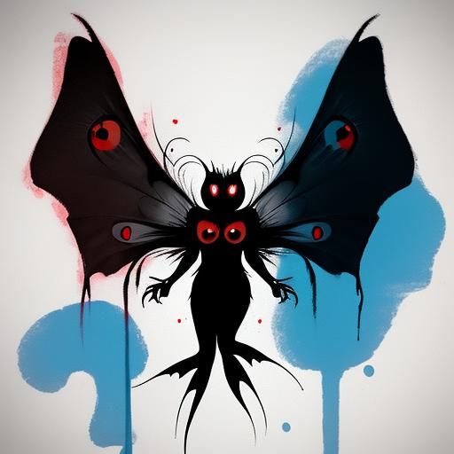 Cute Abstract Mothman Profile Picture
