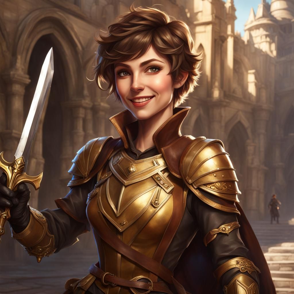 Renaissance Rogue with Dagger, Digital Art