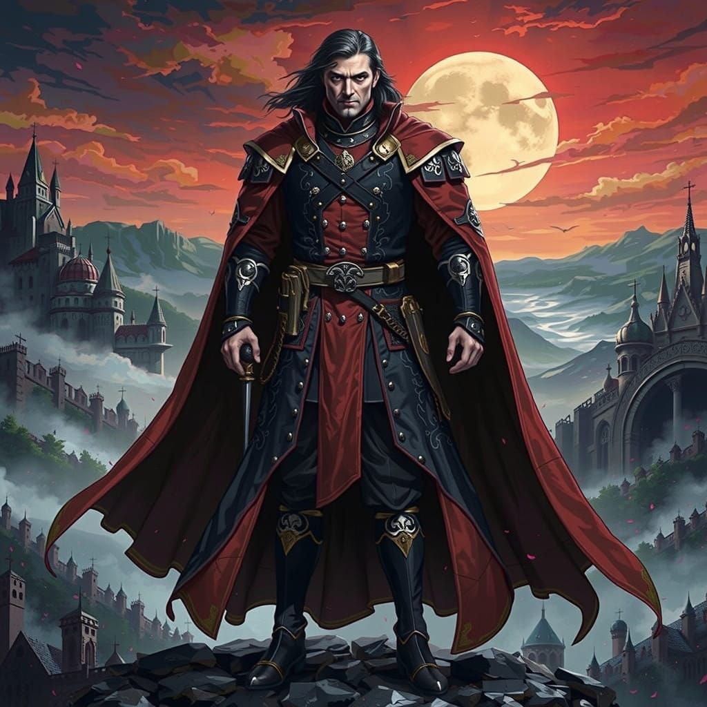 15th-Century Prince Vlad III Drăculea in Transylvanian Cathe...