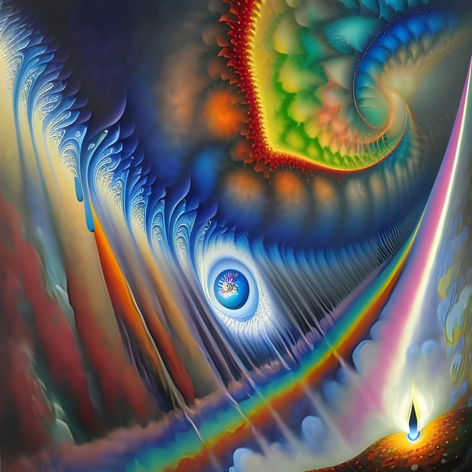 Reality Tears: A Surreal Explosion of Color