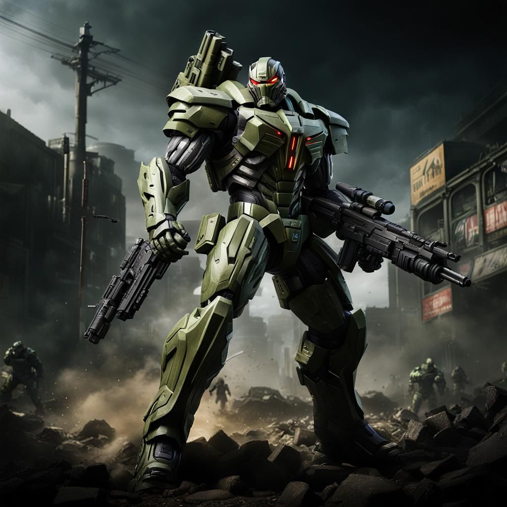 Non upload evolution: war machine in Fallout universe