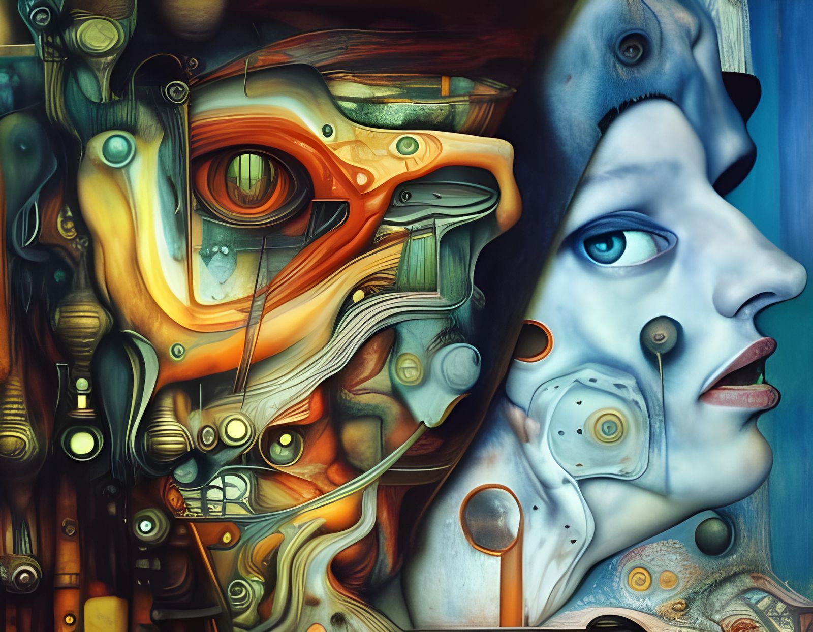 Surreal Portrait Inspired by Gothic and Steampunk Art