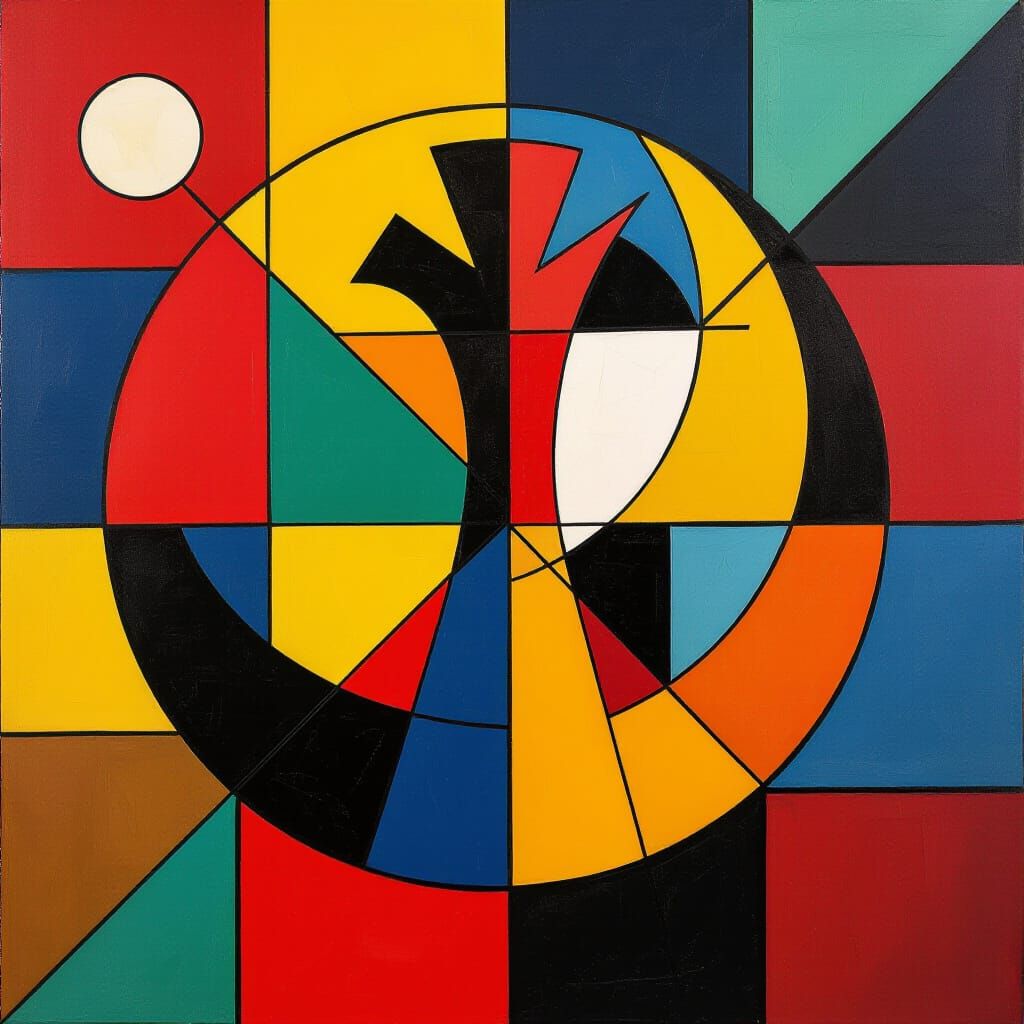 Rebel Alliance Logo Reimagined as Vibrant Cubist Art