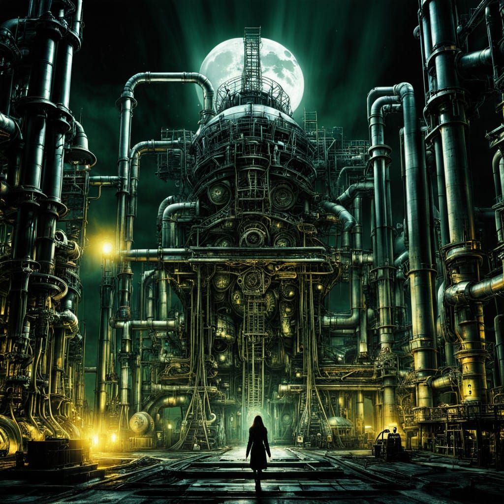 Ethereal Beauty in Industrial Decay