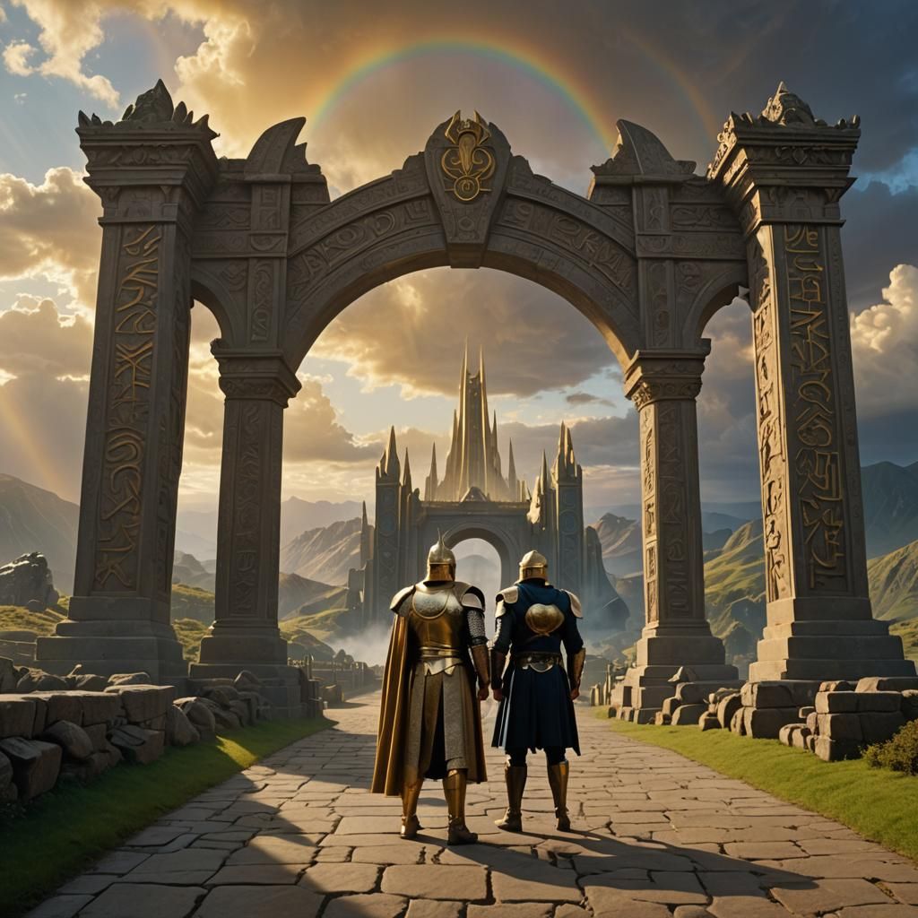 Crosby and Hope at Mystical Asgardian Gateway