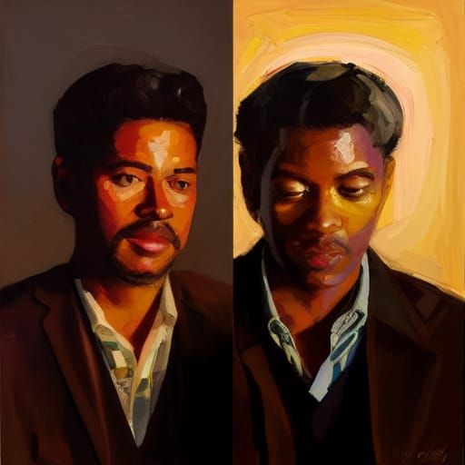 Lost in contemplation, lost in the story.