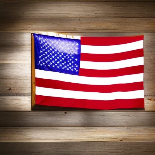 Striking USA Flag in Professional Photography Style