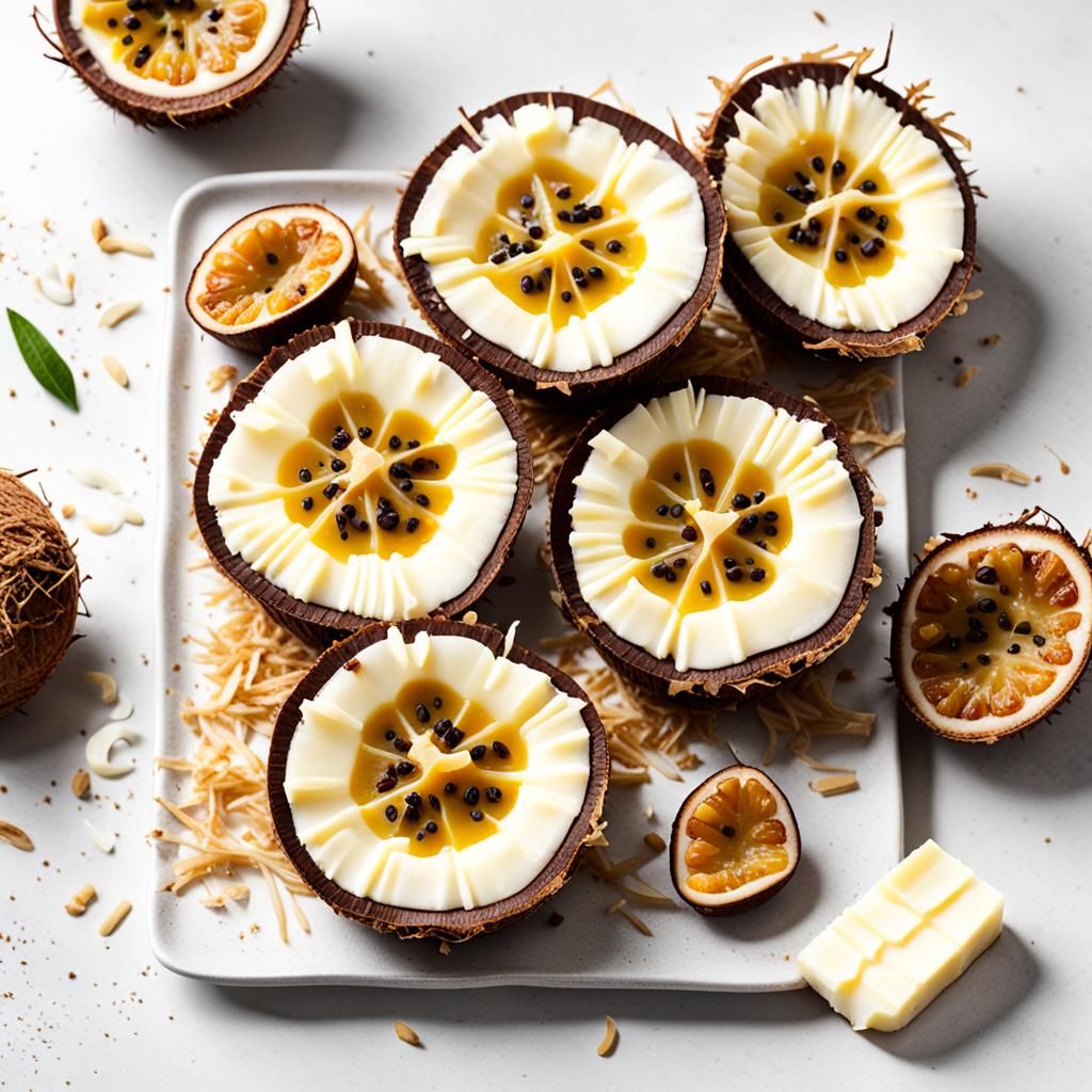 Vanilla, Coconut, and Passionfruit Still Life