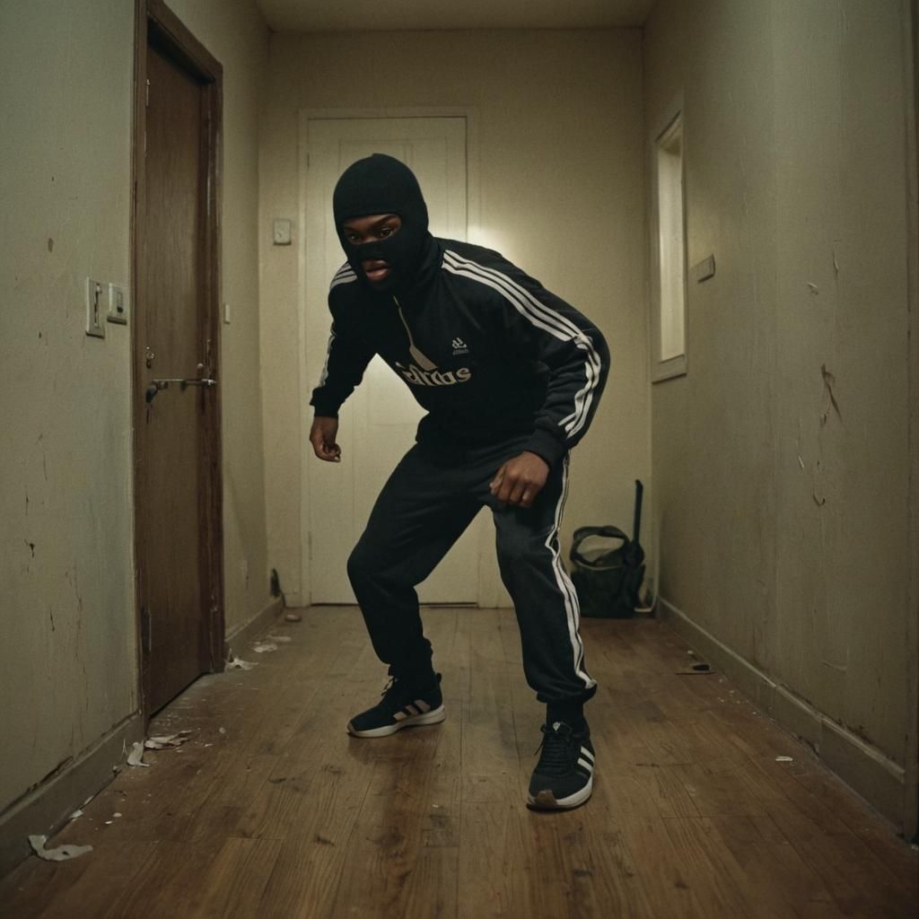 Gritty Crime Scene: Cinematic Film Still