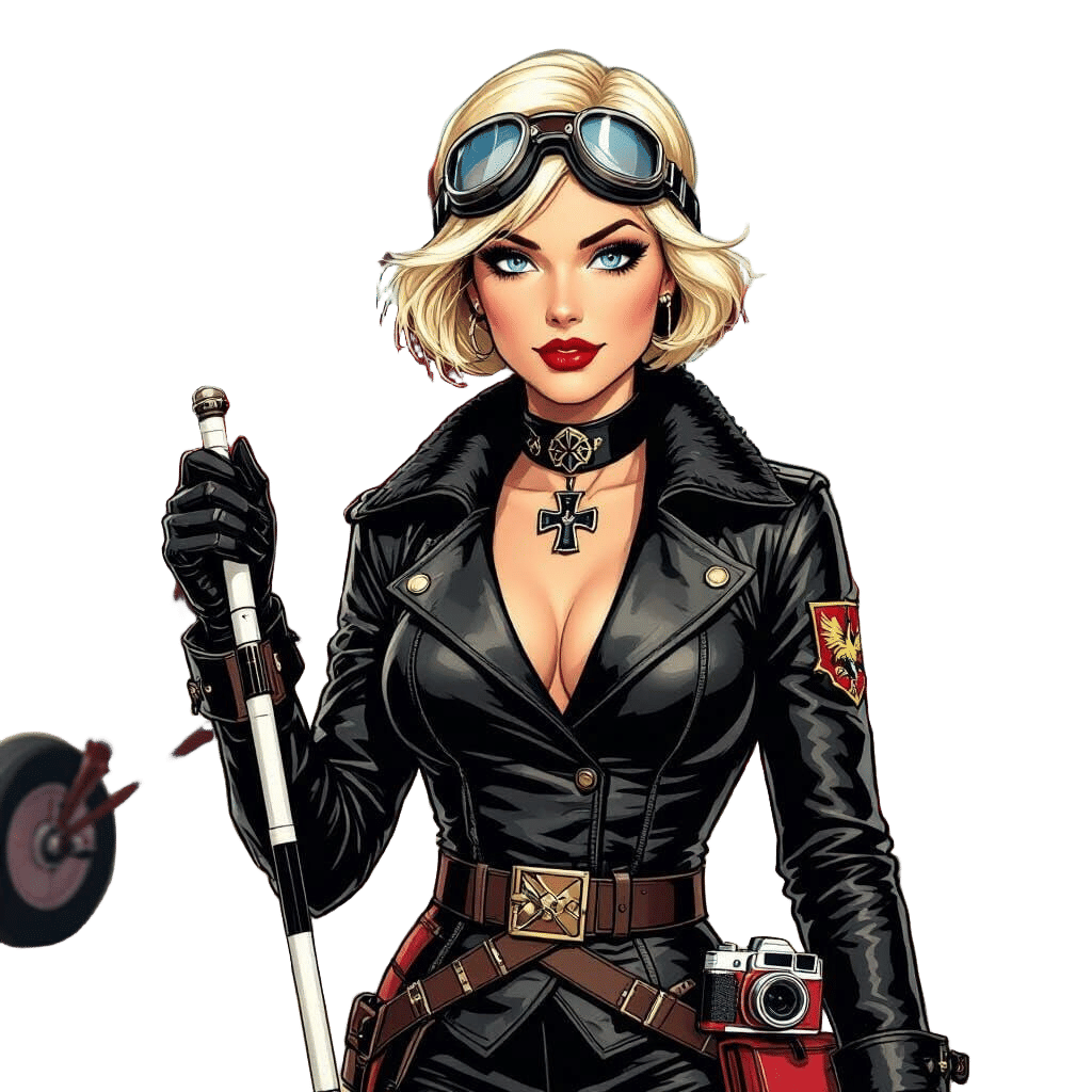 Bloody Red Baroness in Comic Style