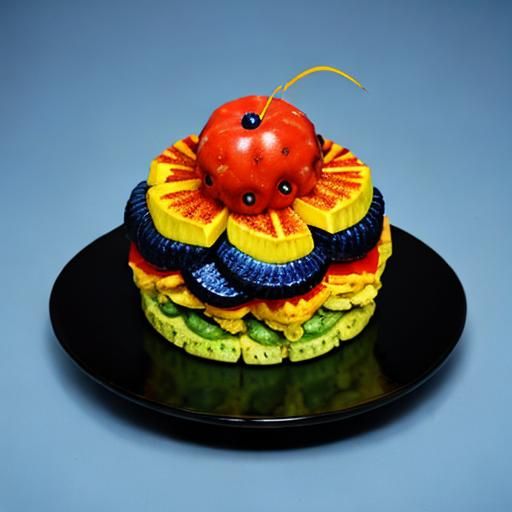 Synthwave Fish with Zentangle Patterns