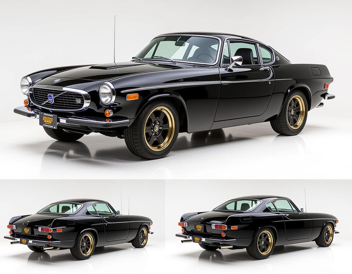 Restomod 1970 Volvo 1800E in Sleek Automotive Design