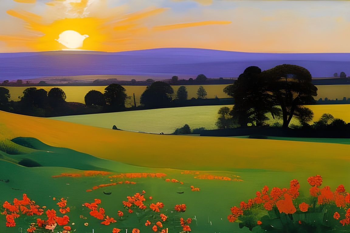 Spring Landscape Watercolour Painting in Homer and O'Keeffe ...