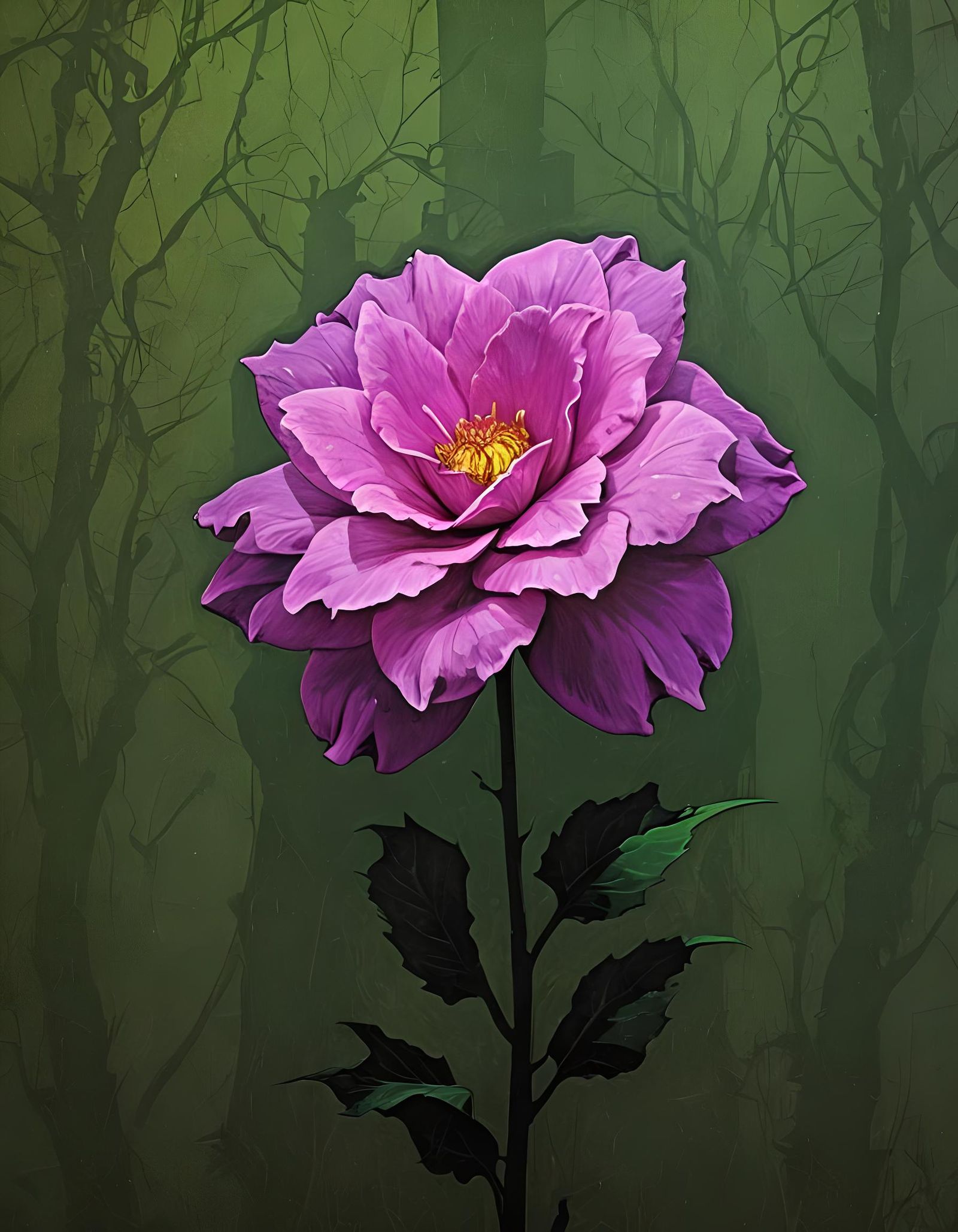 Grim Dark Artwork with Shadows and Saturation