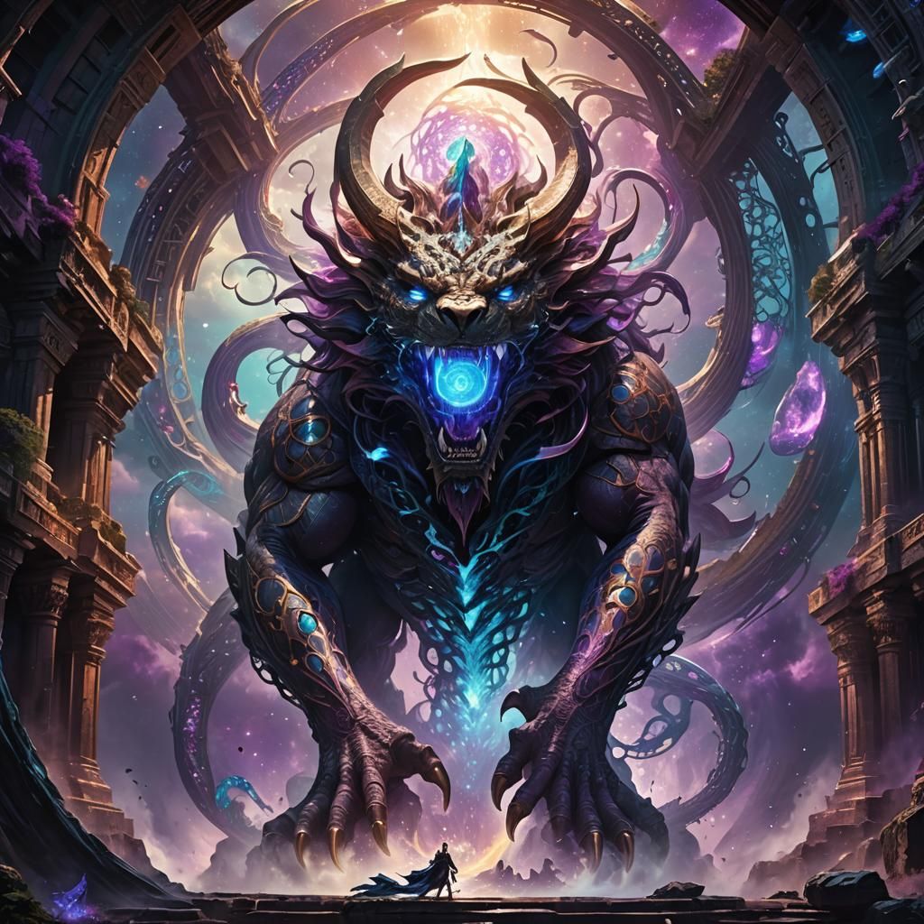 Crystalline Hurricane in Epic Fantasy Concept Art