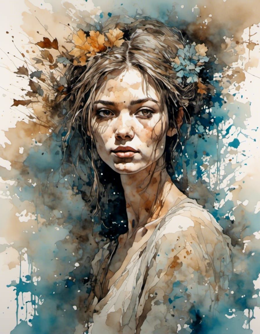 Woman, portrait <lora:Chromaflow:1.0>