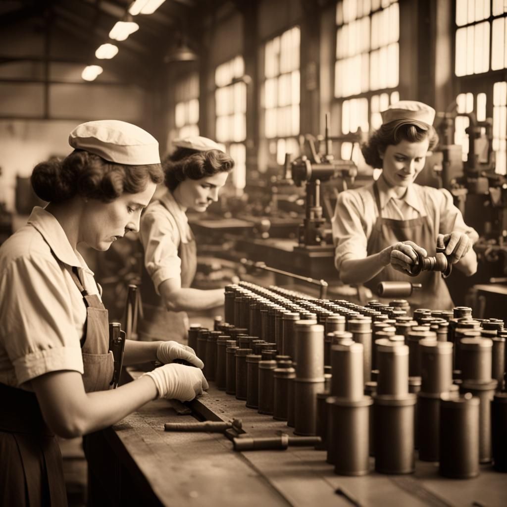 Munition Factory: Women at Work in the 1940s