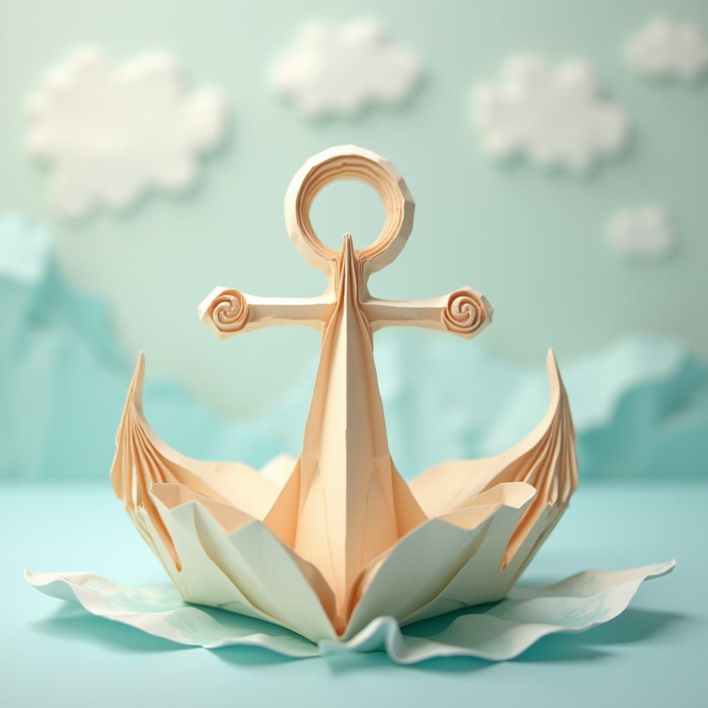 Whimsical Origami Melody Anchor